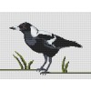 Australian Magpie cross stitch kit by Maureen Maguire 