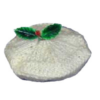 Knitting pattern for Christmas mince pies