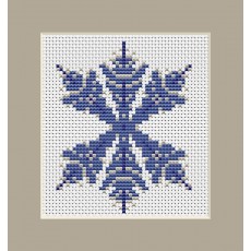 Blue Snowflake cross stitch kit from Connor & Lachie.