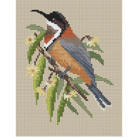 Eastern Spinebill cross stitch kit